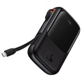 Baseus Qpow Pro Varavirtalähde USB-C-kaapelilla - 10000mAh - Musta