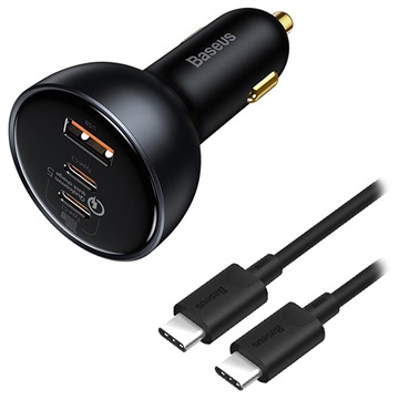 Baseus Qualcomm Quick Charge 5.0 Autolaturi - 160W - Musta