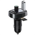 Baseus S-09 T-Type 2xUSB Autolaturi & Bluetooth FM Lähettimet