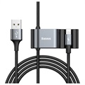 Baseus Special Data USB / Lightning Kaapeli ja USB Hubi CALHZ-01 - Musta