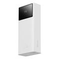 Baseus Star Lord 30000mAh QC/PD -varavirtalähde - 22.5W, USB-C, 2 x USB-A - valkoinen