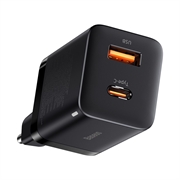 Baseus Super Si Pro Pikalaturi 30W - USB-C, USB-A - Musta