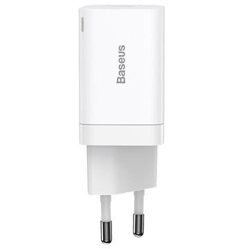 Baseus Super Si Pro Pikalaturi 30W - USB-C, USB-A - Valkoinen