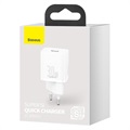 Baseus Super Si Quick Laturi 30W - USB-C - Valkoinen