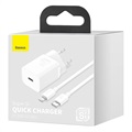 Baseus Super Si Pikalaturi USB-C / Lightning Kaapeli - 20W - Valkoinen