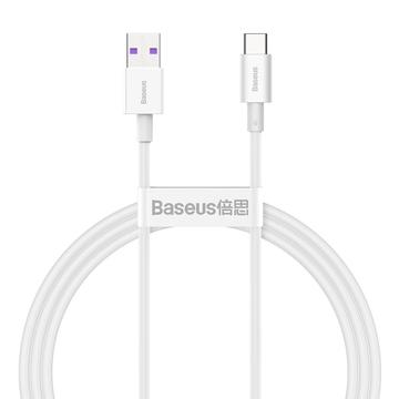 Baseus Superior Series USB-C data- ja latauskaapeli - 100W, 2m - valkoinen