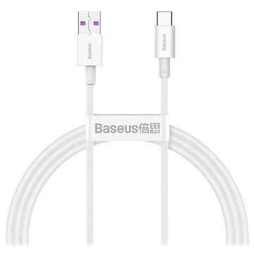 Baseus Superior Series USB-C Data & Latauskaapeli - 66W, 1m - Valkoinen