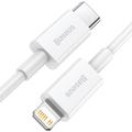 Baseus Superior Series USB-C / Lightning -kaapeli - 1m, 20W - valkoinen