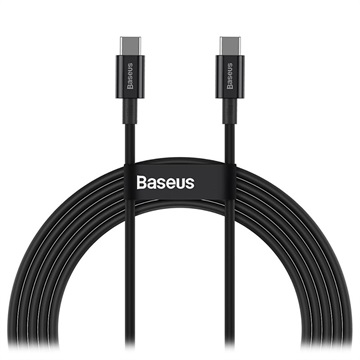 Baseus Superior Series USB-C / USB-C Kaapeli - 100W, 2m - Musta