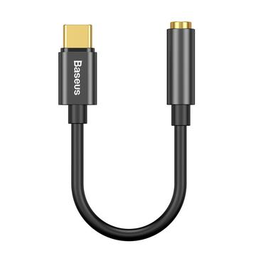 Baseus USB-C / 3.5mm Audio Sovitinkaapeli CAHUB-EZ0G - Musta