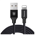 Baseus Yiven USB 2.0 / Lightning Kaapeli - 1.8m - Musta