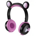 Bear Ear Bluetooth Korvakuulokkeet BK7 LED:illä - Musta