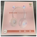 Bear Ear Bluetooth Korvakuulokkeet BK7 LED:illä - Pinkki