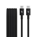 Beats USB-C ja USB-C kudottu kaapeli MDGA4ZM/A - 1.5m, 60W - Musta