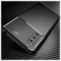 Beetle Carbon Fiber Sony Xperia 10 IV Kotelo - Musta