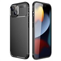 Beetle Carbon Fiber iPhone 14 Kotelo - Musta