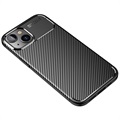 Beetle Carbon Fiber iPhone 14 Kotelo - Musta