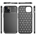 Beetle Carbon Fiber iPhone 14 Kotelo - Musta