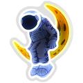 Beline Light Koristeellinen neonvalo - Astronautti kuussa