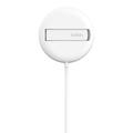 Belkin BoostCharge Pro -magneettinen langaton latausalusta, Qi2 - 15W - valkoinen