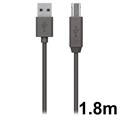 Belkin USB 2.0 Premium-tulostinkaapeli - 1.8m - Musta