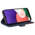 Bi-Color Series Samsung Galaxy A22 5G, Galaxy F42 5G Lompakkokotelo - Sininen