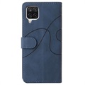 Bi-Color Series Samsung Galaxy A12 Lompakkokotelo - Sininen