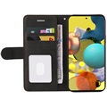 Bi-Color Series Samsung Galaxy A51 Lompakkokotelo - Musta