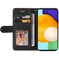 Bi-Color Series Samsung Galaxy A52 5G, Galaxy A52s Lompakkokotelo - Musta