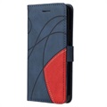 Bi-Color Series Samsung Galaxy A52 5G, Galaxy A52s Lompakkokotelo - Sininen
