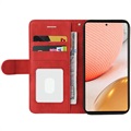 Bi-Color Series Samsung Galaxy A72 5G Lompakkokotelo - Punainen