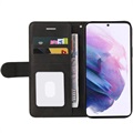 Bi-Color Series Samsung Galaxy S21 5G -lompakkokotelo - Musta