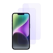 iPhone 14/16e BlueDefend Anti-Blue Light karkaistu lasi näytönsuoja - 2 kpl.