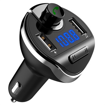Bluetooth FM -Lähetin & Kaksois- USB Autolaturi - Bluetooth V3.0, USB/MicroSD, hands-free