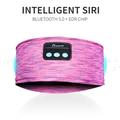 Bluetooth Headband Langaton musiikki Sleeping Earphone kuulokkeet kuulokkeet Sleep Earbud HD Stereo kaiutin nukkumiseen, harjoitteluun, hölkkäämiseen, joogaan - Rose - Rose