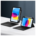 iPad (2022) Bluetooth Suojakotelo Näppäimistöllä - Musta