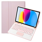iPad 2022/2025 Bluetooth Suojakotelo Näppäimistöllä - Pinkki