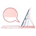 iPad Pro 11 2022/2021 Bluetooth Suojakotelo Näppäimistöllä - Pinkki