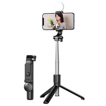 Bluetooth Selfie-tikku & Tripod Valolla KH1S - Musta