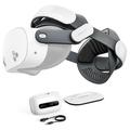 BoboVR M3 Pro+ -akku ja pääpanta Meta Quest 3/3S -mallille - 6500mAh