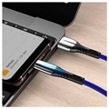 USB 3.1 Type-C Punottu Data / Latauskaapeli - 5A/40W - 2m - Musta
