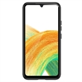 Samsung Galaxy A34 5G Harjattu TPU Suojakuori - Hiilikuitu - Musta