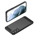 Samsung Galaxy S22 5G Harjattu TPU Suojakuori - Hiilikuitu