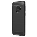 Samsung Galaxy S9 Harjattu TPU Suojakuori - Hiilikuitu