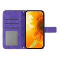 Sunflower Sarja iPhone 14 Pro Max Lompakkokotelo - Violetti