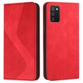 Business Style Samsung Galaxy A03s Lompakkokotelo - Punainen