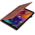Business Style Samsung Galaxy Tab A7 Lite Smart Folio Kotelo - Ruskea