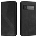 Business Style Google Pixel 6 Lompakkokotelo - Musta