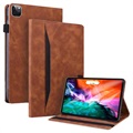 Business Style iPad Pro 12.9 2020/2021 Smart Folio Kotelo - Ruskea