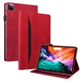 Business Style iPad Pro 12.9 2020/2021 Smart Folio Kotelo - Punainen